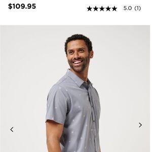 Travis Mathew Gray Casual Button Down Shirt